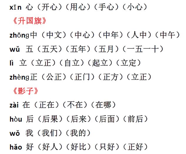 二年级上册伍组词探究，探寻两字间的奥秘