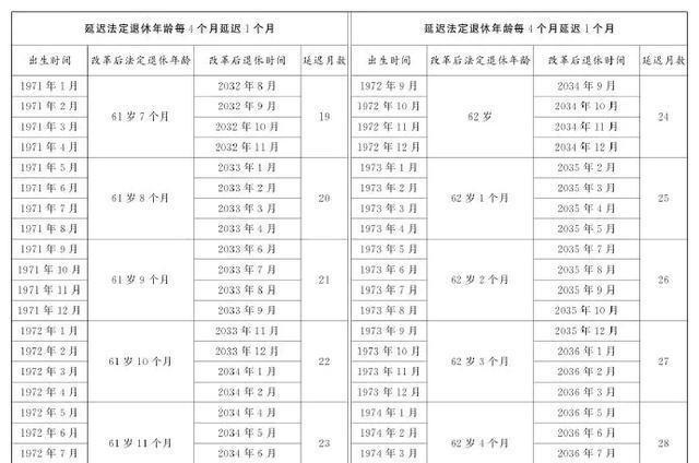 社会变革中的挑战与机遇，延迟退休年龄对照表揭示新篇章