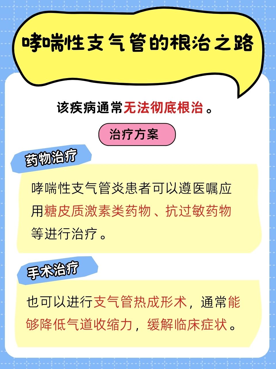 支气管哮喘的根治之路，综合治疗与长期管理策略